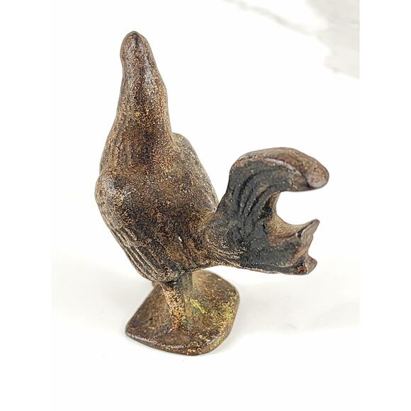 Cast Iron Rooster Chicken Hen Beer Bottle Opener 3 1/4" Animal Figurine 90s Vtg - Picture 4 of 12